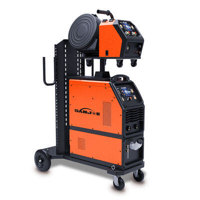 Inclined control panel MIG500LS 2 Display Gmaw Welding Machine with Separated wire feeder and Separated water cooler MIG welding machine