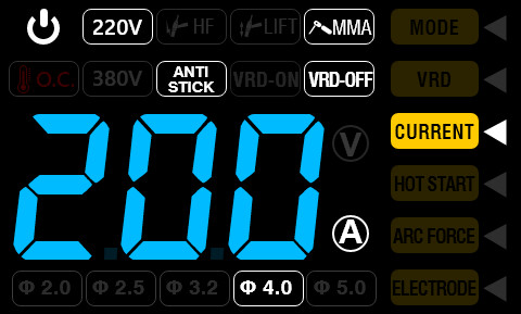 4.6kg Weight LED Welding Machine Mini Inverter Over Heat Protection 0